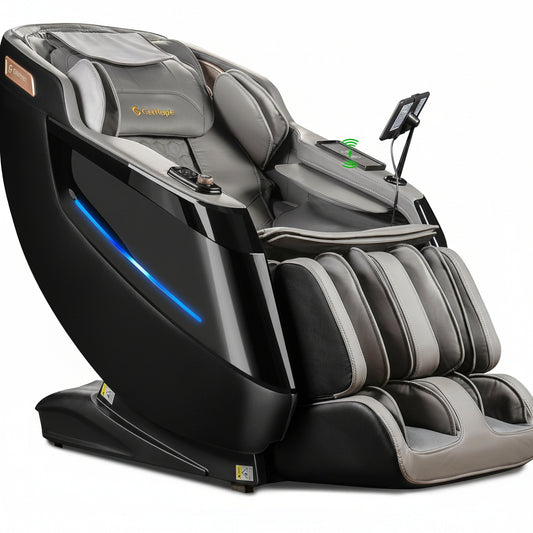 4D Massage Chair Full Body - 53.2" Ultra Long Sl-Track Massage Chair Zero Gravity Massage Recliner with Foot Roller, 10 Modes 6 Technique, 32 Airbags, 3 Core Heating, AI Voice, Yoga Stretch