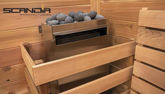 Scandia Electric Ultra Sauna Heater - Small (3.0-4.5KW) 60 min.- Thermostat on Control Box