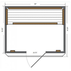 Sunray Savannah 3 Person Cedar Sauna HL300K