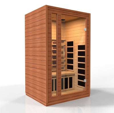 Cardoba 2 Person Full Spectrum Infrared Sauna - Canadian Hemlock