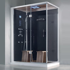 Athena WS-141 Steam Shower 59" x 36" x 89" Sliding Glass Doors