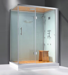 Athena WS-141 Steam Shower 59" x 36" x 89" Sliding Glass Doors