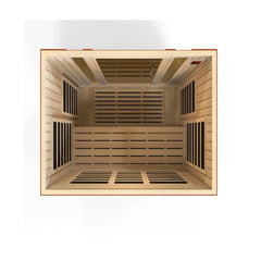 Dynamic "Lugano" 3-person Low EMF Far Infrared Sauna DYN-6336-01