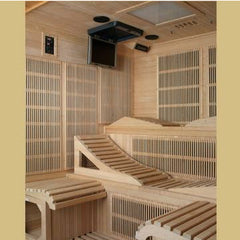 Golden Designs "Monaco Elite" 6-person PureTech™ Near Zero Far Infrared Sauna Canadian Hemlock GDI-6996-01