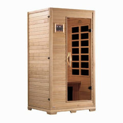 Golden Designs "Studio Elite" 1-2-person PureTech™ Near Zero Far Infrared Sauna Canadian Hemlock