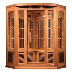 Maxxus 3 Per Corner Near Zero EMF FAR Infrared Carbon Canadian Hemlock Sauna MX-K356-01-ZF