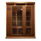 Maxxus 3 Per Low EMF FAR Infrared Carbon Canadian Red Cedar Sauna MX-K306-01 CED