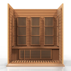 Maxxus 3 Per Low EMF FAR Infrared Carbon Canadian Red Cedar Sauna MX-K306-01 CED