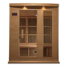 Maxxus 3 Per Near Zero EMF FAR Infrared Carbon Canadian Hemlock Sauna MX-K306-01-ZF