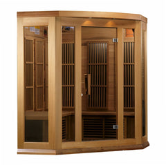 Maxxus 3 Per Near Zero EMF FAR Infrared Carbon Canadian Hemlock Sauna MX-K306-01-ZF