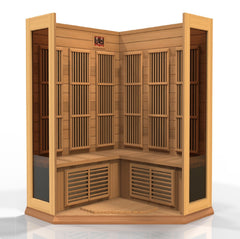 Maxxus 3 Per Near Zero EMF FAR Infrared Carbon Canadian Hemlock Sauna MX-K306-01-ZF