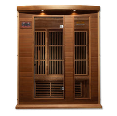 Maxxus 3 Per Near Zero EMF FAR Infrared Carbon Canadian Hemlock Sauna MX-K306-01-ZF