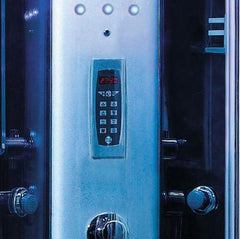 Mesa Blue Glass Steam Shower 36"L x 36"W x 87"H