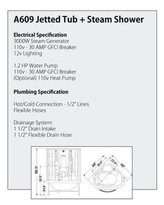 Mesa WS-609P Steam Shower