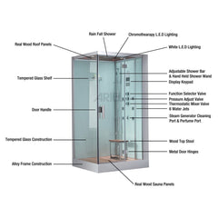 Platinum DZ959F8(L/R) Steam Shower