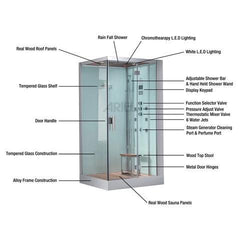 Platinum DZ961(L/R) Steam Shower