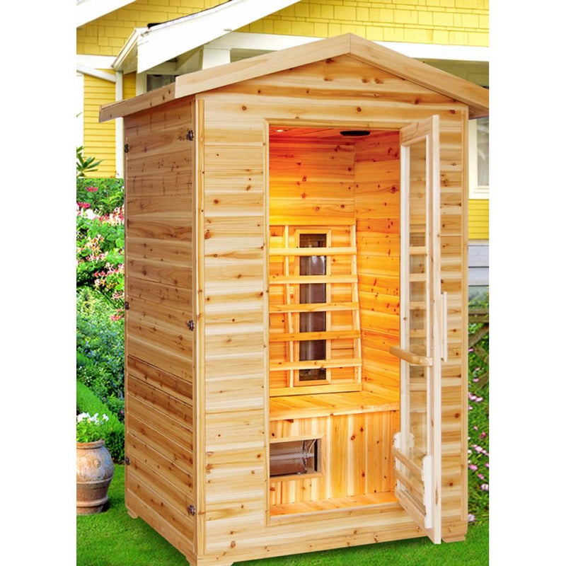 SunRay Burlington 2-Person Outdoor Infrared Sauna HL200D