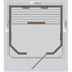 SunRay Heathrow Infrared Sauna HL200W